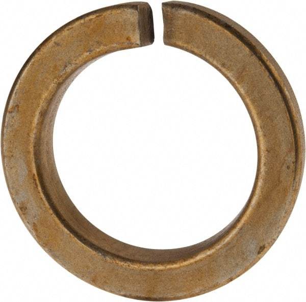 Value Collection - 2", 2.008" ID, 0.422" Thick Split Lock Washer - Grade 8 Spring Steel, Zinc Yellow Dichromate Finish, 2.008" Min ID, 2.039" Max ID, 2.936" Max OD - USA Tool & Supply