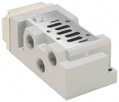 Parker - 1/2" Solenoid Valve Subbase 5599-2 - Use with H2 Series Solenoid Valves - USA Tool & Supply