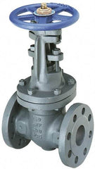 NIBCO - 6" Pipe, Class 250, Flanged Iron Solid Wedge OS & Y Gate Valve - 500 WOG, 250 WSP, Bolted Bonnet - USA Tool & Supply