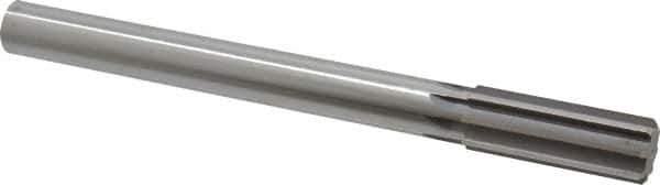 Made in USA - 1" High Speed Steel 8 Flute Chucking Reamer - Straight Flute, 7/8" Straight Shank, 2-3/4" Flute Length, 10-1/2" OAL - USA Tool & Supply