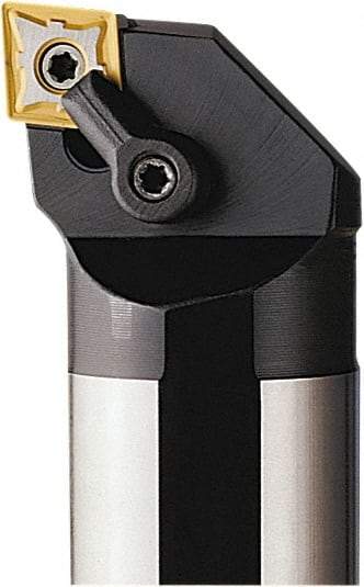 Seco - 50mm Min Bore Diam, 350mm OAL, 40mm Shank Diam, S-MCLN Indexable Boring Bar - 50mm Max Bore Depth, CN.. 1204.. Insert, Pin & Clamp Holding Method - USA Tool & Supply