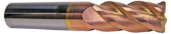 ProMax - 3/4", 4 Flute, Single End, Solid Carbide, 0.03" Corner Radius End Mill - 4" OAL, 40° Helix, Right Hand Flute, 1-1/2" LOC, Right Hand Cut - USA Tool & Supply