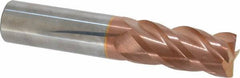 ProMax - 3/4", 4 Flute, Single End, Solid Carbide, 1/8" Corner Radius End Mill - 4" OAL, 40° Helix, Right Hand Flute, 1-1/2" LOC, Right Hand Cut - USA Tool & Supply