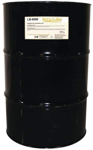 Accu-Lube - Accu-Lube LB-6000, 55 Gal Drum Cutting & Sawing Fluid - Natural Ingredients, For Aluminum Machining, Drilling, Light-Duty Milling, Punching, Tapping - USA Tool & Supply