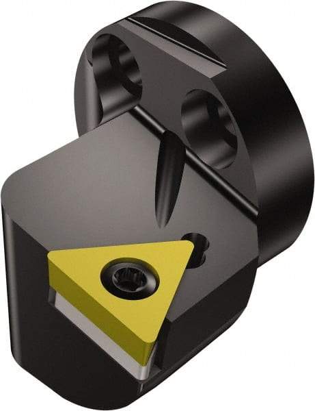Sandvik Coromant - Right Hand Cut, Size 40, TCMT 16T308 Insert Compatiblity, Internal or External Modular Turning & Profiling Cutting Unit Head - 27mm Ctr to Cutting Edge, 32mm Head Length, Through Coolant, Series CoroTurn 107 - USA Tool & Supply