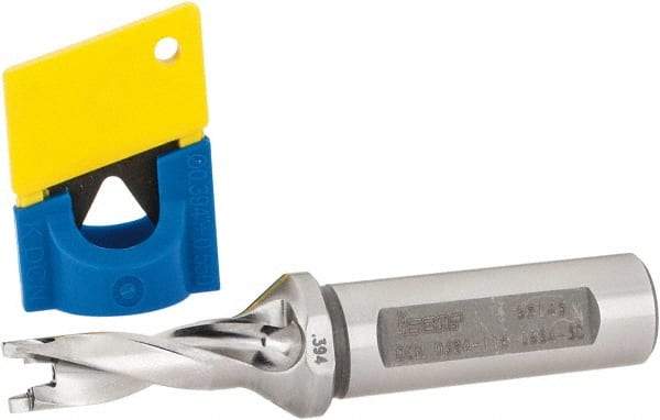 Iscar - 0.394" to 0.409" Diam, 3xD, 1.18" Max Depth, 5/8" Shank Diam, 3.71" OAL, Replaceable-Tip Drill - FCP, ICK, ICK-2M, ICM, ICP, iCP-2M Insert, 75995084 Toolholder, Series SumoCham - USA Tool & Supply