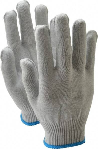 PRO-SAFE - Size L (9) Electrostatic Dissipative (ESD) Fiber Yarns General Protection Work Gloves - For Static Control, Uncoated, Knit Wrist Cuff, Full Fingered, Gray, Paired - USA Tool & Supply