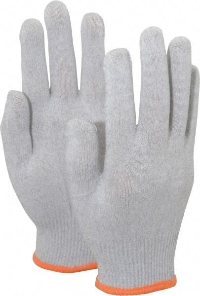 PRO-SAFE - Size M (8) Electrostatic Dissipative (ESD) Fiber Yarns General Protection Work Gloves - For Static Control, Uncoated, Knit Wrist Cuff, Full Fingered, Gray, Paired - USA Tool & Supply