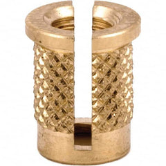 E-Z LOK - Press Fit Threaded Inserts Type: Flanged For Material Type: Plastic - USA Tool & Supply