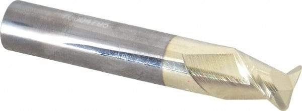 Accupro - 1/2", 2 Flute, Single End, Solid Carbide, 0.06" Corner Radius End Mill - 3" OAL, 45° Helix, Right Hand Flute, 5/8" LOC, Right Hand Cut - USA Tool & Supply