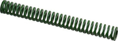 Dayton Lamina - 3/8" Hole Diam, 3/16" Rod Diam, 3" Free Length, Green Die Spring - 2.13 Lb Max Deflection, 1.2" Max Deflection, Light Duty, Chromium Vanadium Steel - USA Tool & Supply