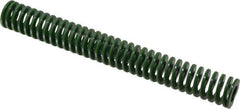 Dayton Lamina - 1" Hole Diam, 1/2" Rod Diam, 8" Free Length, Green Die Spring - 6 Lb Max Deflection, 3.2" Max Deflection, Light Duty, Chromium Vanadium Steel - USA Tool & Supply