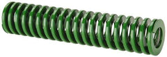 Dayton Lamina - 1-1/2" Hole Diam, 3/4" Rod Diam, 7" Free Length, Green Die Spring - 15 Lb Max Deflection, 2.8" Max Deflection, Light Duty, Chromium Vanadium Steel - USA Tool & Supply