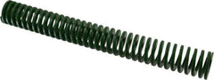 Dayton Lamina - 1-1/2" Hole Diam, 3/4" Rod Diam, 12" Free Length, Green Die Spring - 8.4 Lb Max Deflection, 4.8" Max Deflection, Light Duty, Chromium Vanadium Steel - USA Tool & Supply