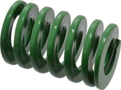 Dayton Lamina - 2" Hole Diam, 1" Rod Diam, 3" Free Length, Green Die Spring - 72 Lb Max Deflection, 1.2" Max Deflection, Light Duty, Chromium Vanadium Steel - USA Tool & Supply