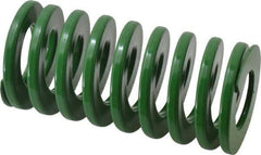 Dayton Lamina - 2" Hole Diam, 1" Rod Diam, 4" Free Length, Green Die Spring - 51.2 Lb Max Deflection, 1.61" Max Deflection, Light Duty, Chromium Vanadium Steel - USA Tool & Supply