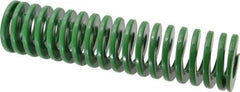 Dayton Lamina - 2" Hole Diam, 1" Rod Diam, 8" Free Length, Green Die Spring - 23.8 Lb Max Deflection, 3.2" Max Deflection, Light Duty, Chromium Vanadium Steel - USA Tool & Supply