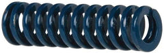 Dayton Lamina - 3/8" Hole Diam, 3/16" Rod Diam, 1-1/4" Free Length, Blue Die Spring - 8 Lb Max Deflection, 0.47" Max Deflection, Medium Duty, Chromium Vanadium Steel - USA Tool & Supply