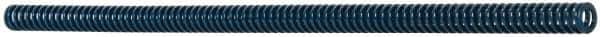 Dayton Lamina - 1/2" Hole Diam, 9/32" Rod Diam, 12" Free Length, Blue Die Spring - 1.24 Lb Max Deflection, 4.5" Max Deflection, Medium Duty, Chromium Vanadium Steel - USA Tool & Supply