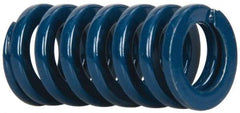 Dayton Lamina - 5/8" Hole Diam, 11/32" Rod Diam, 1-1/4" Free Length, Blue Die Spring - 23 Lb Max Deflection, 0.47" Max Deflection, Medium Duty, Chromium Vanadium Steel - USA Tool & Supply