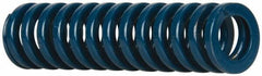 Dayton Lamina - 5/8" Hole Diam, 11/32" Rod Diam, 2-1/2" Free Length, Blue Die Spring - 12 Lb Max Deflection, 0.94" Max Deflection, Medium Duty, Chromium Vanadium Steel - USA Tool & Supply