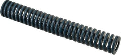 Dayton Lamina - 1-1/4" Hole Diam, 5/8" Rod Diam, 8" Free Length, Blue Die Spring - 14.4 Lb Max Deflection, 3" Max Deflection, Medium Duty, Chromium Vanadium Steel - USA Tool & Supply