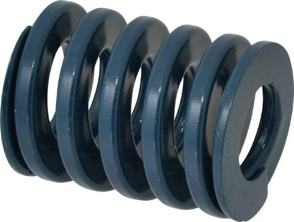 Dayton Lamina - 2" Hole Diam, 1" Rod Diam, 2-1/2" Free Length, Blue Die Spring - 121 Lb Max Deflection, 0.94" Max Deflection, Medium Duty, Chromium Vanadium Steel - USA Tool & Supply
