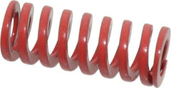 Dayton Lamina - 1/2" Hole Diam, 9/32" Rod Diam, 1-1/4" Free Length, Red Die Spring - 18.8 Lb Max Deflection, 0.38" Max Deflection, Heavy Duty, Chromium Vanadium Steel - USA Tool & Supply