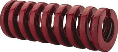 Dayton Lamina - 3/4" Hole Diam, 3/8" Rod Diam, 2" Free Length, Red Die Spring - 57.8 Lb Max Deflection, 0.6" Max Deflection, Heavy Duty, Chromium Vanadium Steel - USA Tool & Supply