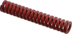 Dayton Lamina - 3/4" Hole Diam, 3/8" Rod Diam, 4" Free Length, Red Die Spring - 26.8 Lb Max Deflection, 1.2" Max Deflection, Heavy Duty, Chromium Vanadium Steel - USA Tool & Supply