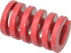 Dayton Lamina - 1" Hole Diam, 1/2" Rod Diam, 1-1/2" Free Length, Red Die Spring - 127 Lb Max Deflection, 0.45" Max Deflection, Heavy Duty, Chromium Vanadium Steel - USA Tool & Supply