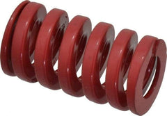 Dayton Lamina - 1" Hole Diam, 1/2" Rod Diam, 1-3/4" Free Length, Red Die Spring - 109 Lb Max Deflection, 0.52" Max Deflection, Heavy Duty, Chromium Vanadium Steel - USA Tool & Supply