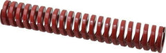 Dayton Lamina - 1" Hole Diam, 1/2" Rod Diam, 6" Free Length, Red Die Spring - 27.5 Lb Max Deflection, 1.8" Max Deflection, Heavy Duty, Chromium Vanadium Steel - USA Tool & Supply