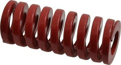 Dayton Lamina - 1-1/4" Hole Diam, 5/8" Rod Diam, 3" Free Length, Red Die Spring - 94.7 Lb Max Deflection, 0.9" Max Deflection, Heavy Duty, Chromium Vanadium Steel - USA Tool & Supply