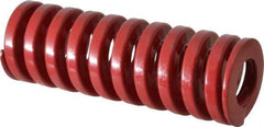 Dayton Lamina - 1-1/4" Hole Diam, 5/8" Rod Diam, 3-1/2" Free Length, Red Die Spring - 80.1 Lb Max Deflection, 1.05" Max Deflection, Heavy Duty, Chromium Vanadium Steel - USA Tool & Supply