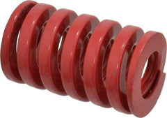 Dayton Lamina - 1-1/2" Hole Diam, 3/4" Rod Diam, 2-1/2" Free Length, Red Die Spring - 153 Lb Max Deflection, 0.76" Max Deflection, Heavy Duty, Chromium Vanadium Steel - USA Tool & Supply