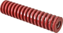 Dayton Lamina - 2" Hole Diam, 1" Rod Diam, 8" Free Length, Red Die Spring - 65.3 Lb Max Deflection, 2.4" Max Deflection, Heavy Duty, Chromium Vanadium Steel - USA Tool & Supply