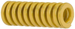 Dayton Lamina - 3/8" Hole Diam, 3/16" Rod Diam, 1" Free Length, Yellow Die Spring - 18.7 Lb Max Deflection, 0.25" Max Deflection, Extra Heavy Duty, Chromium Vanadium Steel - USA Tool & Supply