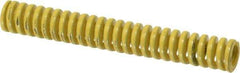 Dayton Lamina - 3/8" Hole Diam, 3/16" Rod Diam, 2-1/2" Free Length, Yellow Die Spring - 7 Lb Max Deflection, 0.63" Max Deflection, Extra Heavy Duty, Chromium Vanadium Steel - USA Tool & Supply