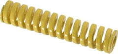 Dayton Lamina - 3/4" Hole Diam, 3/8" Rod Diam, 3-1/2" Free Length, Yellow Die Spring - 43.2 Lb Max Deflection, 0.88" Max Deflection, Extra Heavy Duty, Chromium Vanadium Steel - USA Tool & Supply