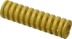 Dayton Lamina - 1" Hole Diam, 1/2" Rod Diam, 3-1/2" Free Length, Yellow Die Spring - 60.2 Lb Max Deflection, 0.88" Max Deflection, Extra Heavy Duty, Chromium Vanadium Steel - USA Tool & Supply