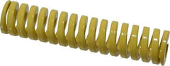 Dayton Lamina - 1" Hole Diam, 1/2" Rod Diam, 4-1/2" Free Length, Yellow Die Spring - 46.2 Lb Max Deflection, 1.12" Max Deflection, Extra Heavy Duty, Chromium Vanadium Steel - USA Tool & Supply