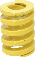 Dayton Lamina - 1-1/4" Hole Diam, 5/8" Rod Diam, 1-3/4" Free Length, Yellow Die Spring - 231 Lb Max Deflection, 0.43" Max Deflection, Extra Heavy Duty, Chromium Vanadium Steel - USA Tool & Supply