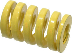 Dayton Lamina - 1-1/4" Hole Diam, 5/8" Rod Diam, 2" Free Length, Yellow Die Spring - 197 Lb Max Deflection, 0.5" Max Deflection, Extra Heavy Duty, Chromium Vanadium Steel - USA Tool & Supply