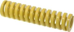 Dayton Lamina - 1-1/2" Hole Diam, 3/4" Rod Diam, 6" Free Length, Yellow Die Spring - 88.7 Lb Max Deflection, 1.5" Max Deflection, Extra Heavy Duty, Chromium Vanadium Steel - USA Tool & Supply