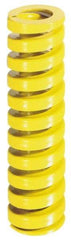 Dayton Lamina - 1-1/4" Hole Diam, 5/8" Rod Diam, 10" Free Length, Yellow Die Spring - 34 Lb Max Deflection, 2.5" Max Deflection, Extra Heavy Duty, Chromium Vanadium Steel - USA Tool & Supply
