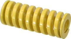 Dayton Lamina - 2" Hole Diam, 1" Rod Diam, 5" Free Length, Yellow Die Spring - 179 Lb Max Deflection, 1.25" Max Deflection, Extra Heavy Duty, Chromium Vanadium Steel - USA Tool & Supply