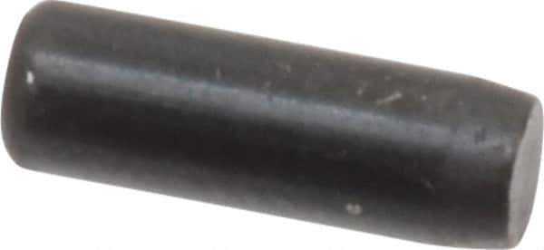 Holo-Krome - 1/8" Diam x 3/8" Pin Length Grade 8 Alloy Steel Standard Dowel Pin - Black Luster Finish, C 47-58 & C 60 (Surface) Hardness, 1 Beveled & 1 Rounded End - USA Tool & Supply