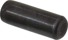 Holo-Krome - 3/16" Diam x 1/2" Pin Length Grade 8 Alloy Steel Standard Dowel Pin - Black Luster Finish, C 47-58 & C 60 (Surface) Hardness, 1 Beveled & 1 Rounded End - USA Tool & Supply