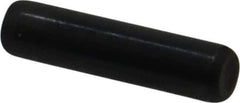 Holo-Krome - 3/16" Diam x 3/4" Pin Length Grade 8 Alloy Steel Standard Dowel Pin - Black Luster Finish, C 47-58 & C 60 (Surface) Hardness, 1 Beveled & 1 Rounded End - USA Tool & Supply